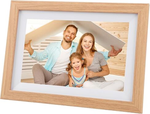 إطار صورة رقمي رقمي 10 بوصة ، 1280 × 800 شاشة تعمل باللمس تلقائيًا تدوير Wi Fi إطار صور الفيديو الرقمي مع مكبر صوت 16 جيجا بايت عرض شرائح إطار إلكتروني إلكتروني صغير in Kuwait