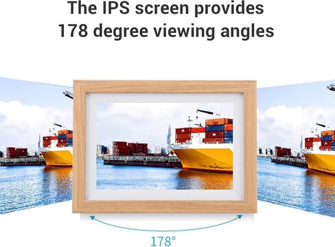 إطار صورة رقمي رقمي 10 بوصة ، 1280 × 800 شاشة تعمل باللمس تلقائيًا تدوير Wi Fi إطار صور الفيديو الرقمي مع مكبر صوت 16 جيجا بايت عرض شرائح إطار إلكتروني إلكتروني صغير in Kuwait