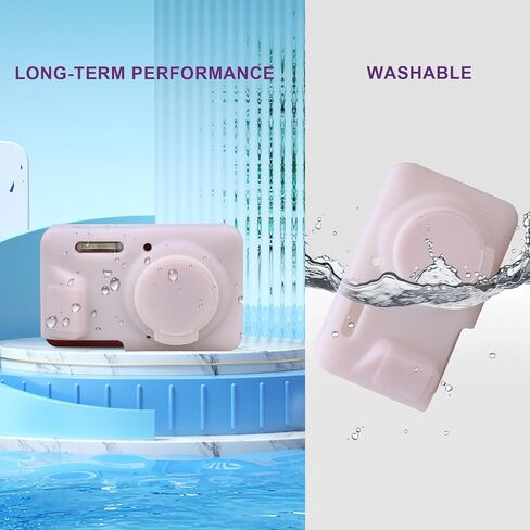 علبة سيليكون Bovke لـ Kodak Pixpro FZ55 Digital Point & Shoot Camera ، Kodak FZ55 Camera Protection Case Rubber مع غطاء عدسة قابلة للإزالة ، أسود in Kuwait
