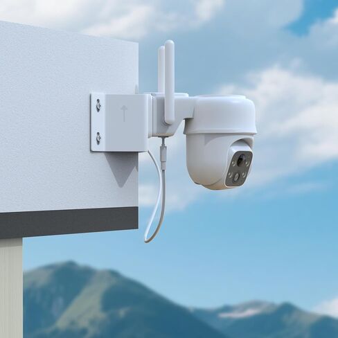 Corner Bracket Mount Kit for Cinnado B6 Security Camera, Outdoor Camera Bracket Compatible with 2K Home Camera Wireless Solar Accessories（White） in Saudi Arabia