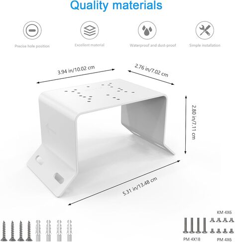 Corner Bracket Mount Kit for Cinnado B6 Security Camera, Outdoor Camera Bracket Compatible with 2K Home Camera Wireless Solar Accessories（White） in Saudi Arabia