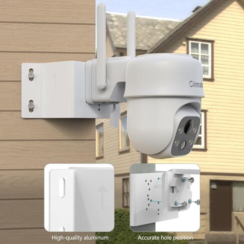 Corner Bracket Mount Kit for Cinnado B6 Security Camera, Outdoor Camera Bracket Compatible with 2K Home Camera Wireless Solar Accessories（White） in Saudi Arabia