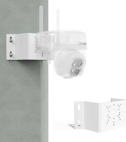 Corner Bracket Mount Kit for Cinnado B6 Security Camera, Outdoor Camera Bracket Compatible with 2K Home Camera Wireless Solar Accessories（White） in Saudi Arabia