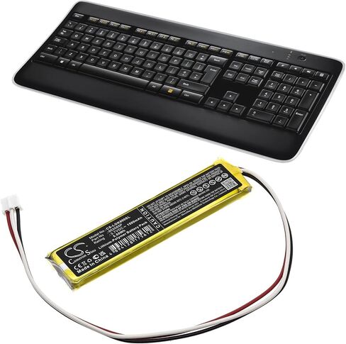 1500mAh/3.7V Replacement Battery for Keyboard Mouse L0gitech K800 802085P in Kuwait
