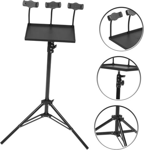 HEMOTON Adjustable Projector Tripod Stand Phone Holder Live Broadcast Bracket for Sound Cards Stable Support in Saudi Arabia