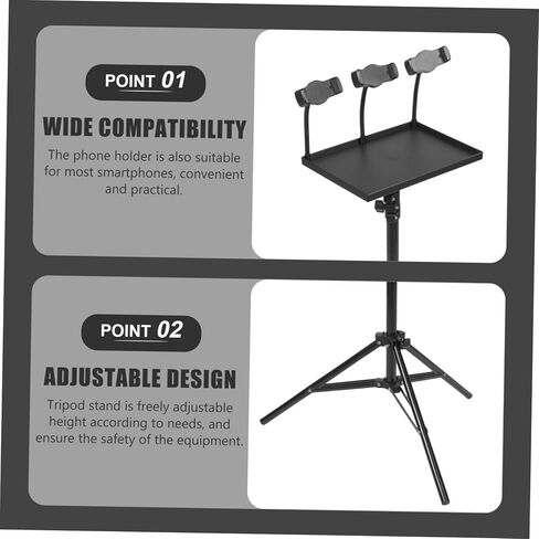 HEMOTON Adjustable Projector Tripod Stand Phone Holder Live Broadcast Bracket for Sound Cards Stable Support in Saudi Arabia