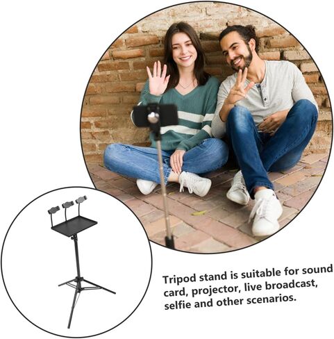 HEMOTON Adjustable Projector Tripod Stand Phone Holder Live Broadcast Bracket for Sound Cards Stable Support in Saudi Arabia