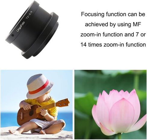 T2-EOS R Lens Adapter Ring for Telescope Microscope T Ring T2 Mount Lens and for Canon EOS RF Mount Camera EOS R52 R62 R8 R100 R50 R7 R10 R3 R5 RP Metal Lens Adapter Ring Manual Focus Adapter Ring in Saudi Arabia