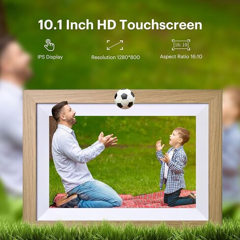 Kodak Classic 10 "إطار الصورة الرقمية ، وإنهاء الخشب البقر ، إطار صور ذكي ممكّن من شبكة Wi-Fi مع مشاركة عن بُعد ، عرض تلقائي وشاشة HD in Saudi Arabia