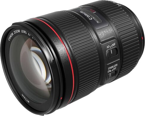 Canon EF 24-105mm f/4L is II USM Lens for Canon EF-Mount APS-C DSLRs + Lens Case + 3 PC Filters + Hood + Dust Blower + Sensor Brush Pen + Cap Keeper + More (12pc Bundle) (Renewed), Black in Saudi Arabia