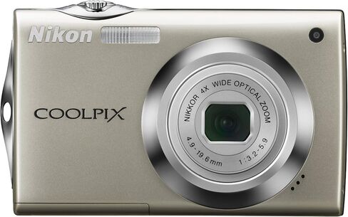 Nikon Coolpix S4000 12 ميسل كاميرا رقمية مع تكبير الاهتزاز البصري 4x (VR) و 3.0 بوصة LCD (Silver) (المتجددة) in Saudi Arabia