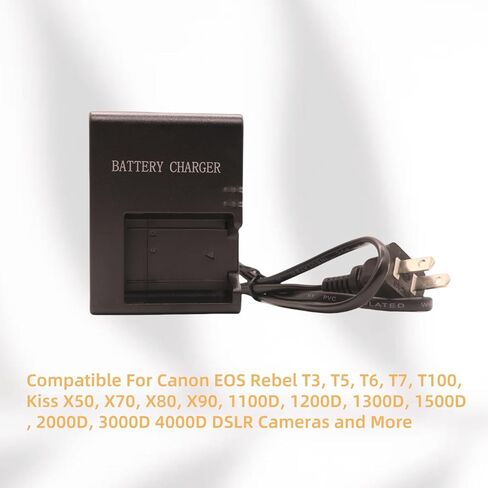 LC-E10C LC-E10E LC-E10 Camera Charger for Canon LP-E8 Battery EOS 1100D 4000D 3000D 1200D 1300D 1500D kiss X50 X70 X80 X90 Rebel T3 T5 T6 T7 in Saudi Arabia