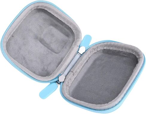 Gugxiom Mini Carry Case Lens Protector for Action 5 Pro Accessories, PU Leather Hard Carrying Case Storage Bag (Blue) in Saudi Arabia