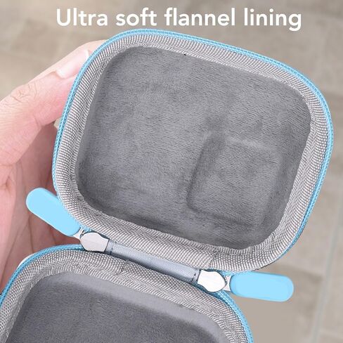 Gugxiom Mini Carry Case Lens Protector for Action 5 Pro Accessories, PU Leather Hard Carrying Case Storage Bag (Blue) in Saudi Arabia