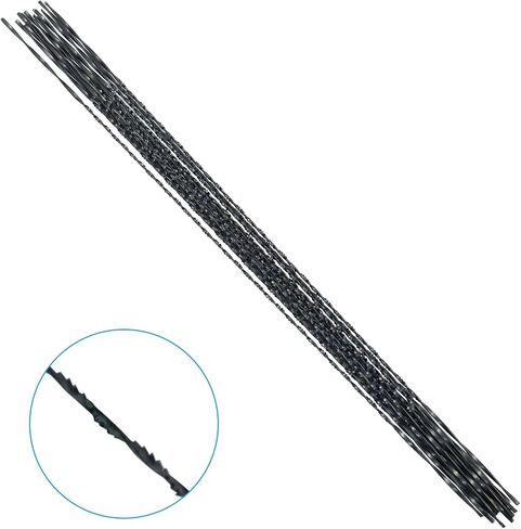Hordion 12PCS Spiral Scroll Saw Blades, #3 Plain End Jewelry Saw Blades for Wood Metal Plastic Cutting Sawing Carve in Saudi Arabia