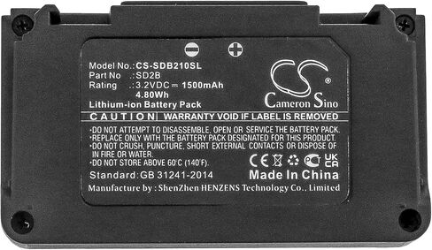 بطارية كاميرون سينو لـ Sony Mamen MD2 ، UWP-D21 ، UWP-D22 ، UWP-D25 ، UWP-D26 PN: SONY SD2B 1500MAH / 4.80WH in Kuwait