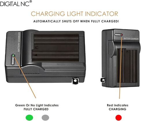 EN-EL15/15A/15B/15C High-Capacity Batteries (2 Pcs.) and AC/DC Battery Charger Compatible with Nikon Camera Models Z7 II, Z7, Z6 II, Z6, Z5, D7500, D7200, D7100, D7000, D850, D810, D800, & Many More in Saudi Arabia