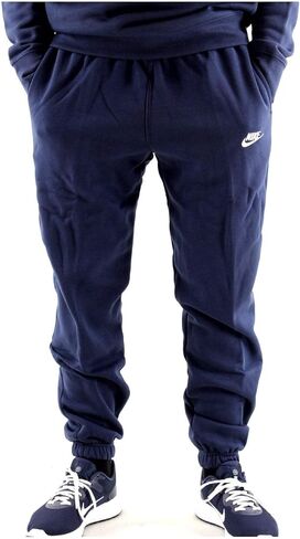 Nike Men's Club fleece Taper Cuff Sport Casual Pants (Heather Grey, Medium) in Kuwait