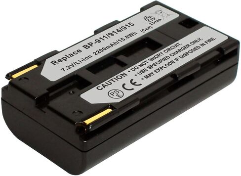 7.2Volt 2200mAh Battery for New BP-915, BP-925 Canon Camcorder ES300V, ES4000, ES5000, ES6000, ES7000ES, ES8000V, ES8100V, ES8200V, ES8400V, ES8600 in Saudi Arabia