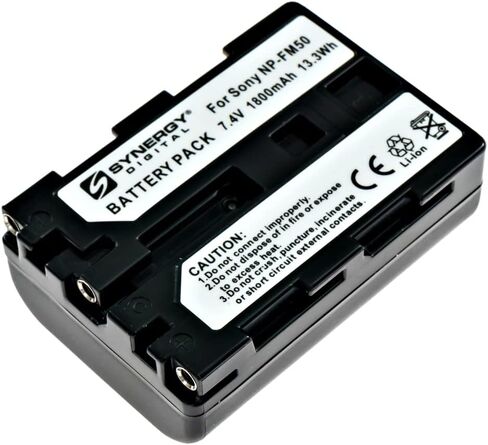 Synergy Digital Camcorder Battery, Compatible with Duracell DRSM50 Camcorder Battery (li-ion, 7.4V, 1500 mAh) in Saudi Arabia