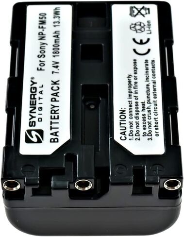 Synergy Digital Camcorder Battery, Compatible with Duracell DRSM50 Camcorder Battery (li-ion, 7.4V, 1500 mAh) in Saudi Arabia