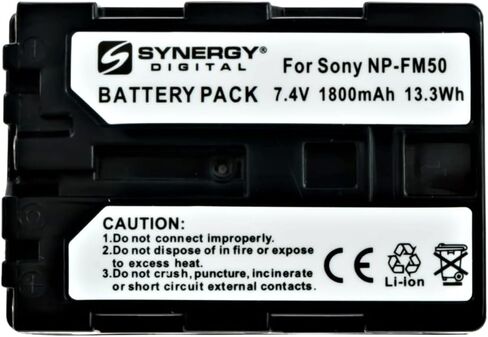Synergy Digital Camcorder Battery, Compatible with Duracell DRSM50 Camcorder Battery (li-ion, 7.4V, 1500 mAh) in Saudi Arabia