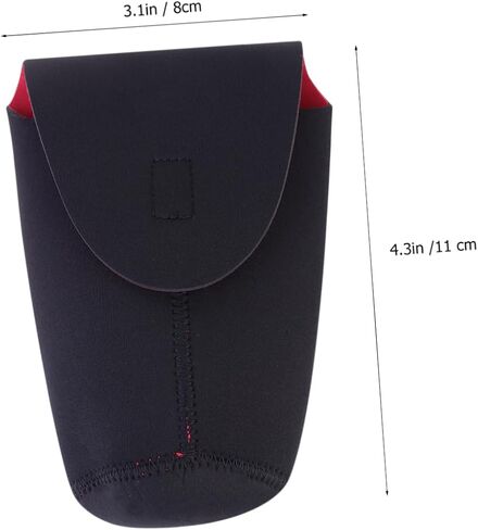Garneck 2pcs غطس كثيفة العدسة العدسة مقاومة للصدمة وحقيبة العدسة المقاومة للانهيار لكاميرات DSLR مضغوطة الأكمام الواقية أسود إغلاق مفتوح سهل in Saudi Arabia