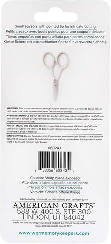 We R Memory Keepers Basic Tools-Precision Scissors, 5", Paper Cutting Tool Sharp Scissors Craft Supplies All Purpose Scissors Scissors For Office Heavy Duty Scissors Craft Scissors Scissors Bulk in Saudi Arabia