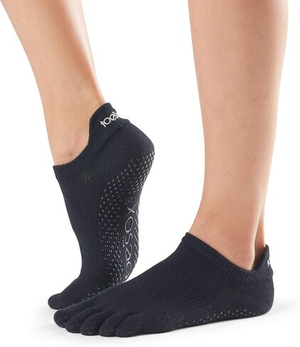toesox Women's Low Rise Full Toe Grip Non-Slip for Ballet, Yoga, Pilates, Barre Toe Socks in Saudi Arabia
