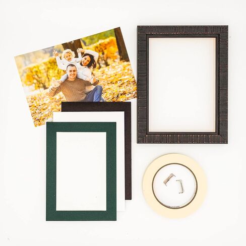 6x8 MAT BEVEL CUT for 4x5 - FREET FREET FOREST GREET PROBOARD مع لوحة دعم واضحة تمامًا ، حقيبة حصيرة صور ختم ذاتية - للصور ، الصور ، تأطير - سماكة ذات 4 طبقات in Kuwait