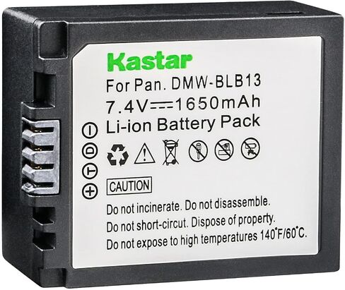 Kastar 1-Pack DMW-BLB13 Battery Replacement for Panasonic Lumix DMC-G2 DMC-G2A DMC-G2R DMC-G2K DMC-G2KGK DMC-G2W, Lumix DMC-G10 DMC-G10K DMC-G10W, Lumix DMC-GF1 DMC-GF1C DMC-GF1CGK DMC-GF1K Camera in Saudi Arabia