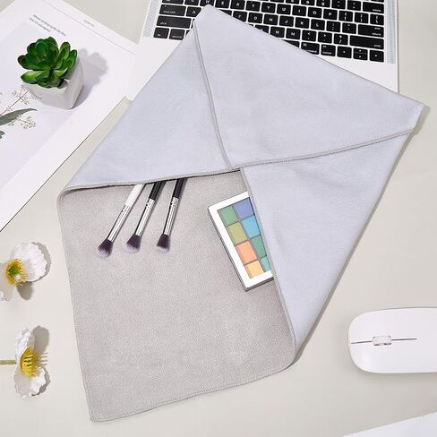 Creatcabin Wrap Wrap Self-Deacive Magic Clotup Makeup Bag Lex Dcratch Wrap Wrap anti-scratch stracts for Camera Lens Phone Cossistories Accessories Resistant 17.21x17.21inch Gray in Saudi Arabia
