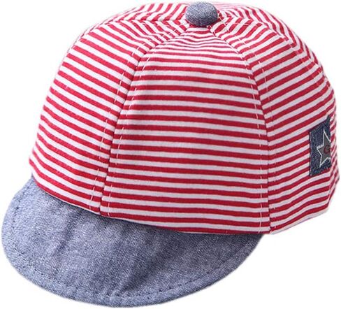 Baby Baseball Cap Striped Sun hat Letter Sun Protection Hat Infant Toddler Baby Boy Cotton Kids Children Adjustable Hats in Saudi Arabia