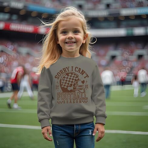 CM C&M WODRO Football Sweatshirt for Toddler Boy Girl Sorry I Can't It Is Football Season Pullover Shirt Kids Game Day Outfit in Saudi Arabia