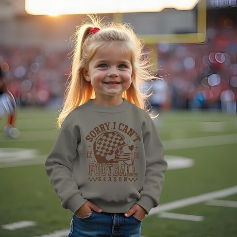 CM C&M WODRO Football Sweatshirt for Toddler Boy Girl Sorry I Can't It Is Football Season Pullover Shirt Kids Game Day Outfit in Saudi Arabia