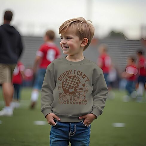 CM C&M WODRO Football Sweatshirt for Toddler Boy Girl Sorry I Can't It Is Football Season Pullover Shirt Kids Game Day Outfit in Saudi Arabia