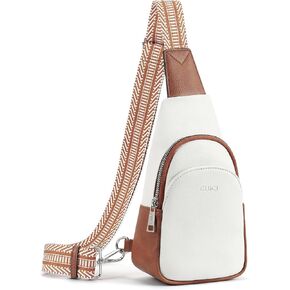 CLUCI Small Sling Bag for Women, Vegan Leather Fanny Pack Crossbody Bags for Women, Chest Bag With Guitar Strap in Saudi Arabia