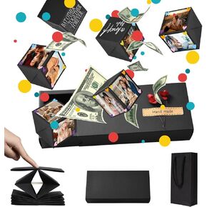 Neioaas DIY Surprise Gift Box with Accessories Set- Creative Bounce Box for Money & Photos, DIY Unique Romantic Surprise Gift Box for Birthday, Valentine's Day, Anniversary, Wedding in Kuwait
