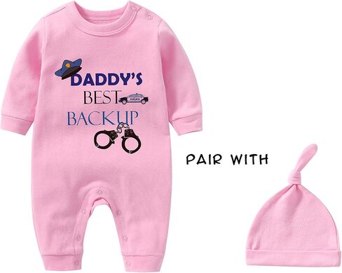 YSCULBUTOL Baby Twins Casual Newborn Infant Clothes Daddy Best Backup Baby Boys Romper with Hat Bag Jumpsuit Clothing in Saudi Arabia