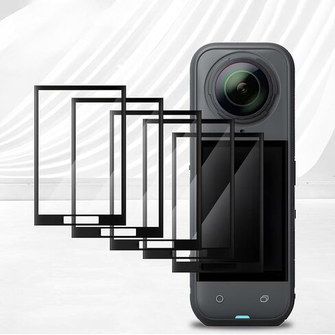 1 Piece 3D Plexiglass Curved Films for Insta360 X5 Flexible HD Clear Anti-scratch Screen Protectors for Insta360 X5 in Saudi Arabia