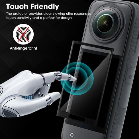 1 Piece 3D Plexiglass Curved Films for Insta360 X5 Flexible HD Clear Anti-scratch Screen Protectors for Insta360 X5 in Saudi Arabia