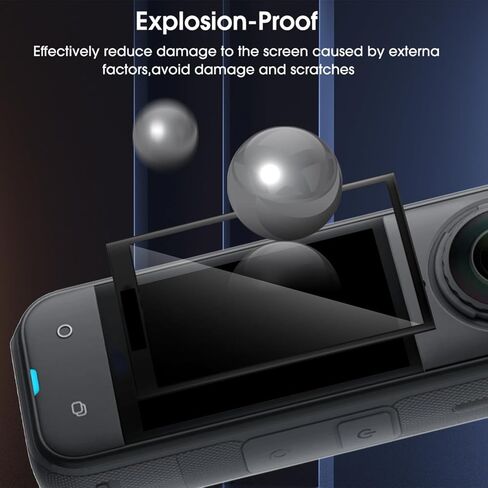 1 Piece 3D Plexiglass Curved Films for Insta360 X5 Flexible HD Clear Anti-scratch Screen Protectors for Insta360 X5 in Saudi Arabia