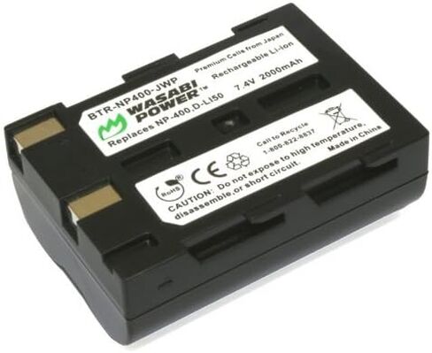 Wasabi Power Battery for Konica Minolta NP-400 and Konica Minolta DiMAGE A1, DiMAGE A2, Dynax 5D, Dynax 7D, Maxxum 5D, Maxxum 7D, in Saudi Arabia