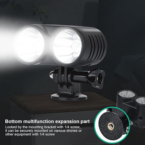 Drone Night Flight Lights, 4 Modes Drone Night Light for FPV, for AIR 2S, Mavic AIR 2, for Mavic 2 Drone Owl Searchlight, LED Light Searchlight for Drone Fishing, Bait Release in Saudi Arabia