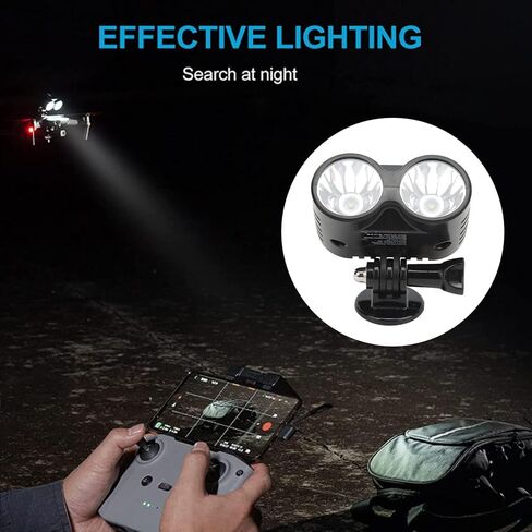 Drone Night Flight Lights, 4 Modes Drone Night Light for FPV, for AIR 2S, Mavic AIR 2, for Mavic 2 Drone Owl Searchlight, LED Light Searchlight for Drone Fishing, Bait Release in Saudi Arabia