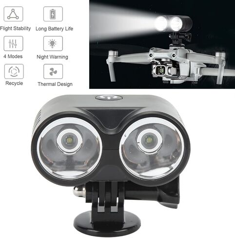 Drone Night Flight Lights, 4 Modes Drone Night Light for FPV, for AIR 2S, Mavic AIR 2, for Mavic 2 Drone Owl Searchlight, LED Light Searchlight for Drone Fishing, Bait Release in Saudi Arabia