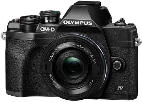 Olympus OM-D E-M10 Mark IV Digital Camera with M.Zuiko Digital ED 14-42mm f/3.5-5.6 EZ and M.Zuiko Digital ED 40-150mm f/4.0-5.6 R Lenses (Black) (2 Items) (Renewed) in Saudi Arabia