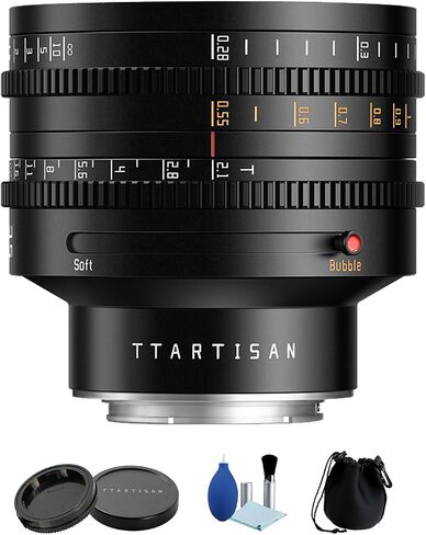TTArtisan 35mm T2.1 Cine Lens for Sony E Mount Full Frame Manual Dual Bokeh Cinematic Lens Video Film,Compatible with Sony A7III, A7RIV,A7R4, A9, FX3, A6400 in Saudi Arabia