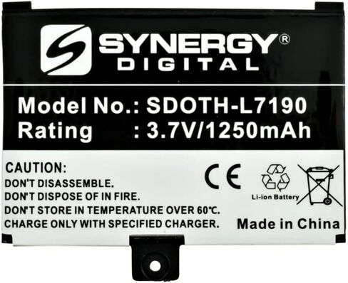 بطارية بديلة بديلة في Synergy ، تعمل مع استبدال Barnes & Noble BNRB454261 ، (Li-ion ، 3.7 فولت ، 1250 مللي أمبير في الساعة) بطارية عالية السعة عالية in Saudi Arabia