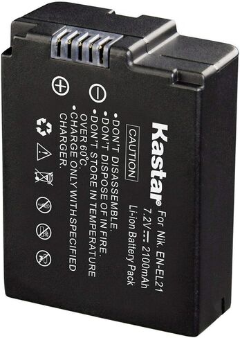 بطارية KASTAR 3 عبوات وشاحن USB LTD2 متوافق مع Nikon EN-EL21 ENEL21 Battery ، Nikon MH-28 MH28 Charger ، Nikon 1 V2 Digital Camera ، Nikon 1V2 Digital Camera in Saudi Arabia